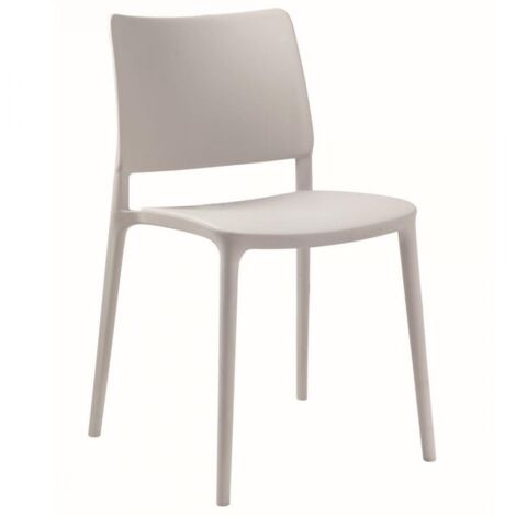 Joy-S Plastic Side Chair - Grey