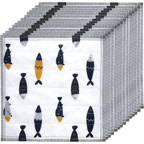 Joybos 30 paños de cocina de algodón peces Joybos