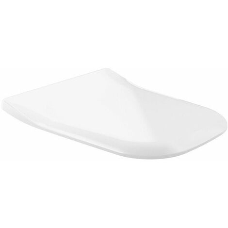 Joyce, copriwater SlimSeat, con cerniere QuickRelease e SoftClosing, cerniere in acciaio inox, In Duroplast Bianco