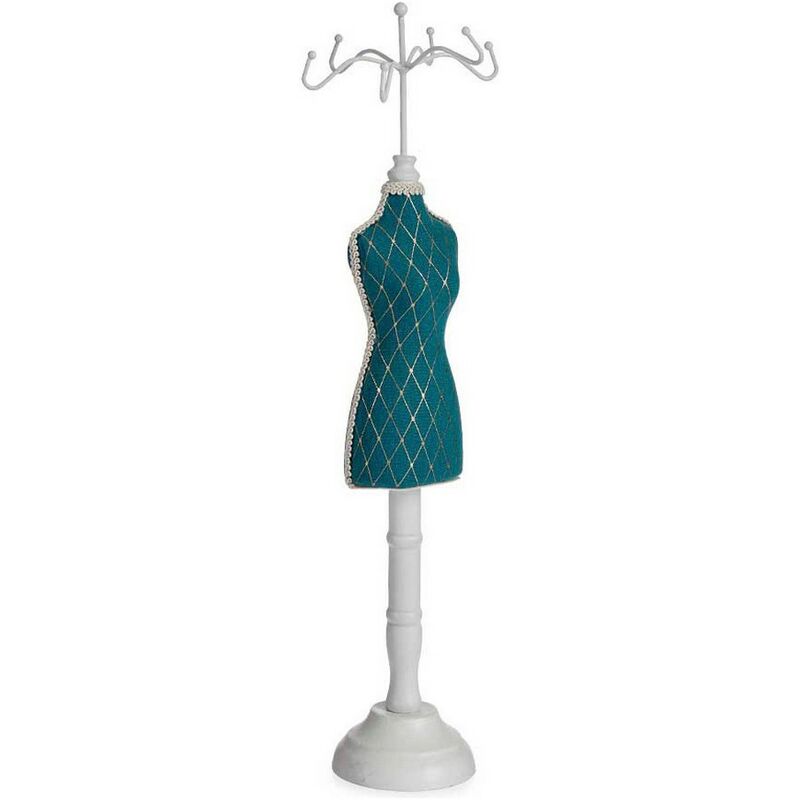 

Joyero de Pie Verde Rombos Algodón Madera (11 x 40 x 12 cm)