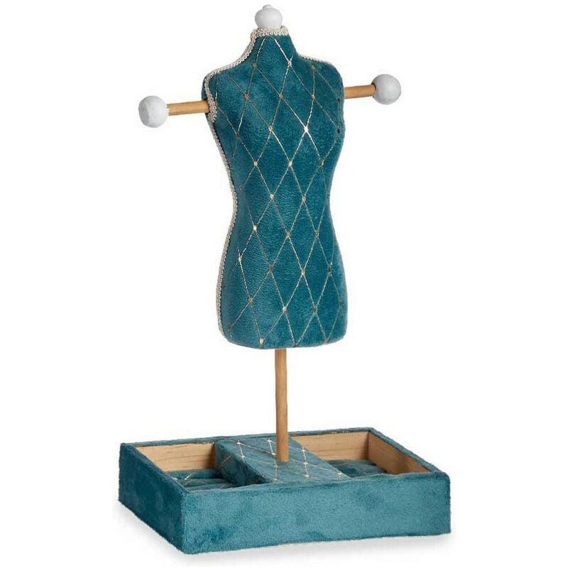 

Joyero de Pie Verde Terciopelo Madera (12 x 40 x 24 cm)