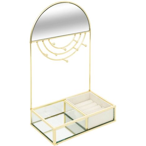 Joyero Isra Metal dorado H29cm - Atmosphera créateur d'intérieur