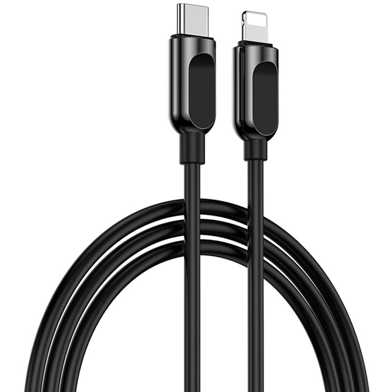 

36W Cable de carga rapida PD Tipo-c Cables de datos de transferencia cargados 1M, Cable negro y tipo c a Lightning - Joyroom