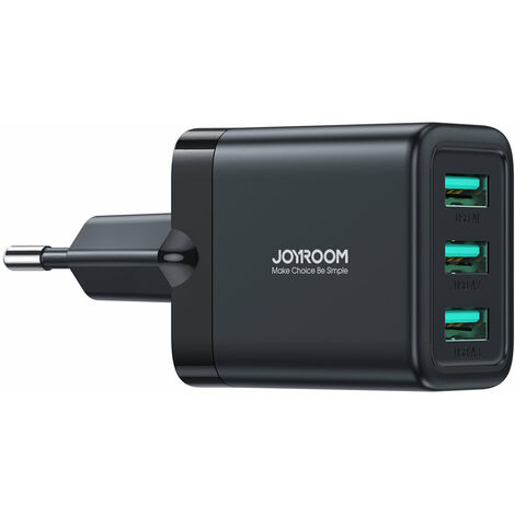 Joyroom JR-TCN02 3xUSB-A 17W 3,4A Netzladegerät - Schwarz
