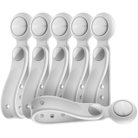 Joyroom JR-ZS422 Kabel-Organizer, Silikon-Kopfband mit Magnet, 6er-Set, Weiß