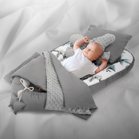 Parure de lit coton pour nouveau-né,5 pièces,protection lit bébé
