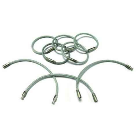 JPM – Lot de 25 anneaux porte-clés de sécurité TRAKA 21 – Haute sécurité – Pour organisation clés – Compatible armoire à clés - 21JPM