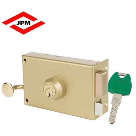 JPM – Serrure de sûreté horizontale à tirage KESO 4000S OMEGA – Cylindre 30/30mm – 4 clés dont 3 sur combinaison – Protection renforcée