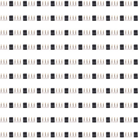JR 3-poliger Stecker- und Buchsenstecker-Satz mit Crimpanschlüssen (100 Sets)