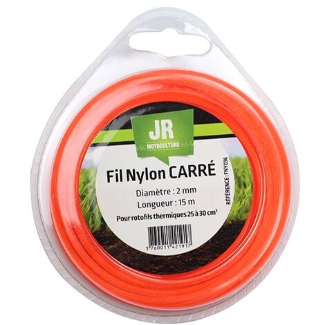 JR Fil nylon 2 mm - Carré FNY036