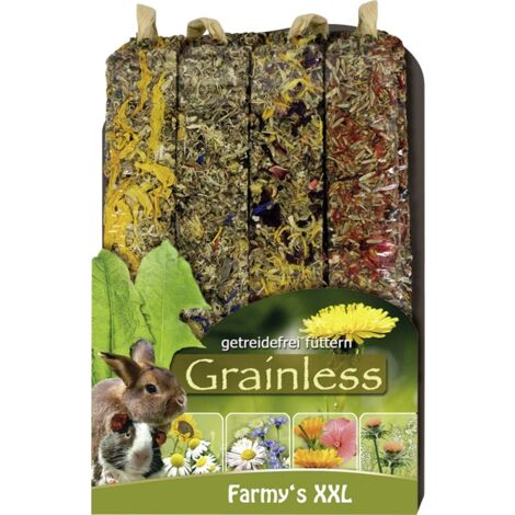 JR Grainless Farmys XXL Flower 4er-Pack Futtertrog & Kleintierfutter