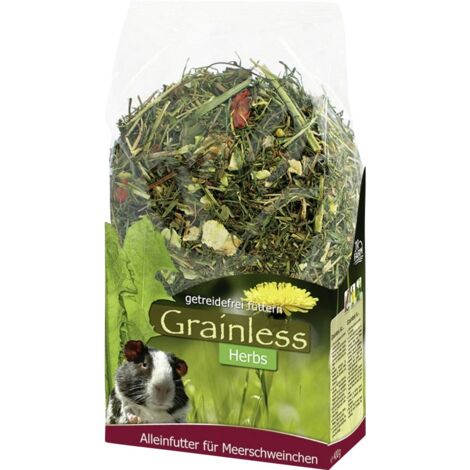 JR Grainless Herbs Meerschweinchen Futtertrog & Kleintierfutter