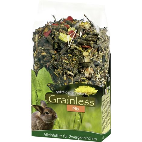 JR Grainless Mix Zwergkaninchen Futtertrog & Kleintierfutter