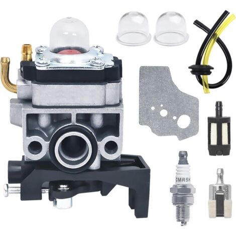 JRISBO Vergaser-Reparatursatz für Freischneider und Laubbläser sowie 4-Takt-Motoren für Honda GX25 GX35 UMS425E UMK425E UMK435E HHB25 FG110 (mit Filterdichtung und Zündkerze)