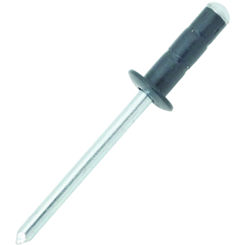 JRP Riveting Products 4.8 x 15mm Dome Head Rivets - Box of 500 in Black