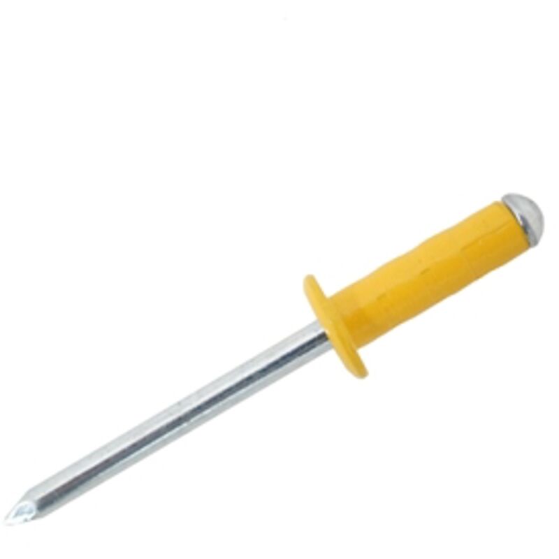 JRP Riveting Products 4.8 x 15mm Dome Head Rivets - Box of 500 in Yellow