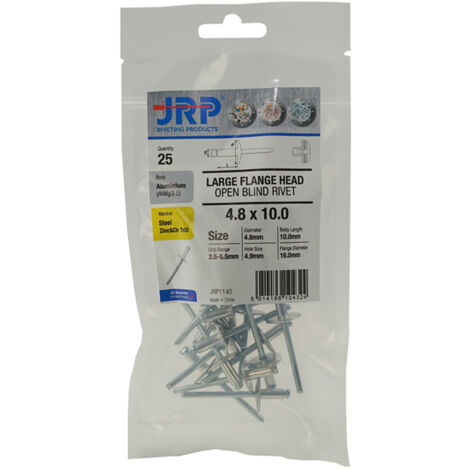 Jrp Riveting Products 4.8 x 24mm Rivets -