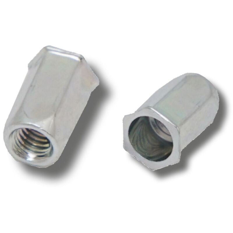 JRP Riveting Products M10 x 23.5 Steel Rivet Nuts in Silver