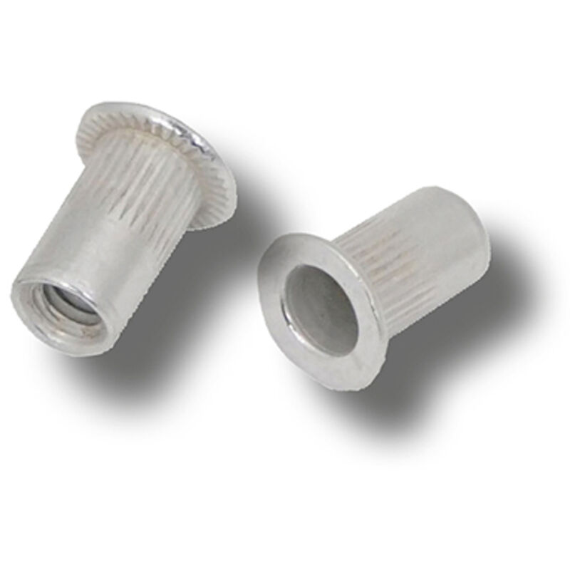 JRP Riveting Products M10 x 24.0 Aluminium Rivet Nuts in Silver