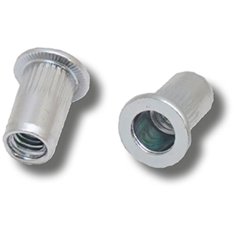 JRP Riveting Products M4 x 12.0 Steel Rivet Nuts in Silver
