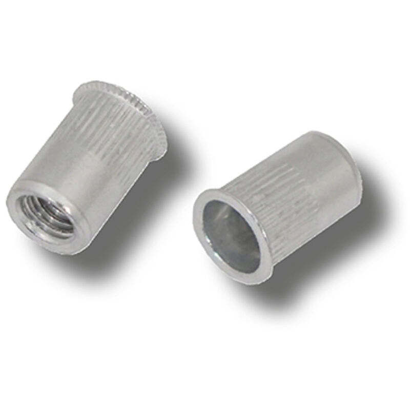 JRP Riveting Products M6 x 14.0 Aluminium Rivet Nuts in Silver