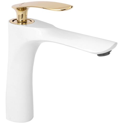 JS-B215WG ORBIT RUBINETTO PER LAVELLO BASSO BIANCO/ORO SKU REA-B2052