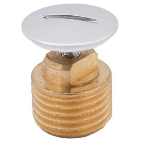 JS BOUCHON DE FERMETURE AVEC VIS DE FERMETURE CHROMÉE, DN20, 3/4", MS
