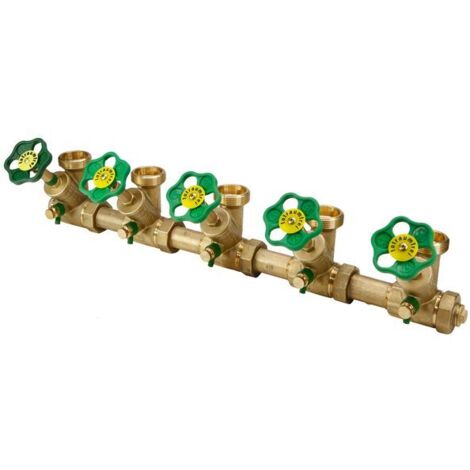 JS DISTRIBUTEUR ATV, ROBINET DE MONTAGE, 5-VOIES, DN25, ENTRÉE 1", SORTIE 1 1/2"