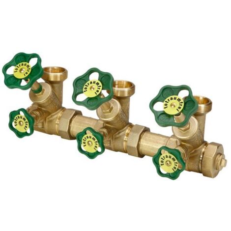 JS DISTRIBUTEUR ATV, ROBINET DE REPARTITION, SPINDEL, 3 VOIES, DN25, ENTRÉE 1 1/4, SORTIE 1 1/2