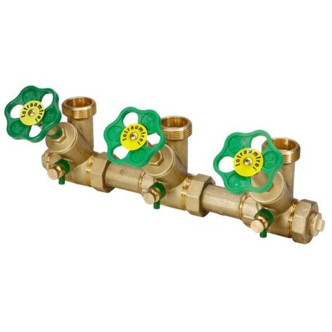 JS DISTRIBUTEUR ATV, ROBINET DE REPARTITION, SPINDEL, 3 VOIES, DN25, ENTRÉE 1", SORTIE 1 1/4"