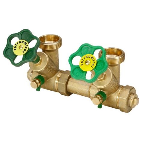 JS DISTRIBUTEUR ATV, ROBINET DE REPARTITION, SPINDLE DE MONTÉE, 2 VOIES, DN25, ENTRÉE 1", SORTIE 1 1/2"