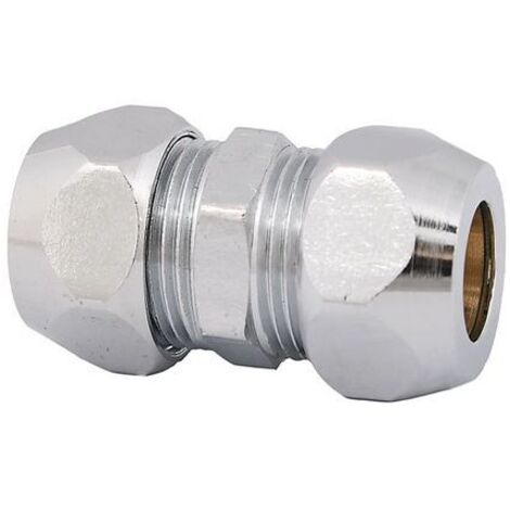 JS DOUBLE-QUETSCH-BOULONNAGE ROUGE, DN10, 3/8" x 10MM x 8MM, VERNISSÉ