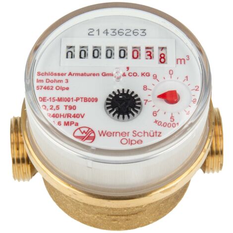 JS EINSTRAHLZAEHLER ETW BIS 90 GRAD,Q3=2,5,AG 3/4",80MM