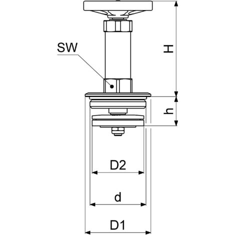 JS FETTKAMMER-OT F.ÉVACUATION À FLOTTEUR, DIN3502, N.ST.SP., DN65, 2 1/2", EPDM