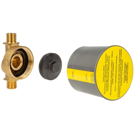 JS Koax G 2 Zoll EAS Unterputz-Wasserzählergehäuse 3/4 AG - Ø 18 mm Lötmuffe - Typ UPM-Koax 90040