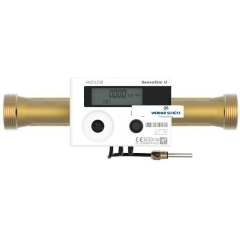 JS MESURE DE TEMPÉRATURE PAR ULTRASONS, QP 40, DN80, FLANGE À 8 TROUS, BL 300 MM