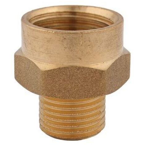 JS RÉDUCTEUR DE POMPE AGxIG           PLAT-ETANCHE, 1/2"x3/4", LAITON