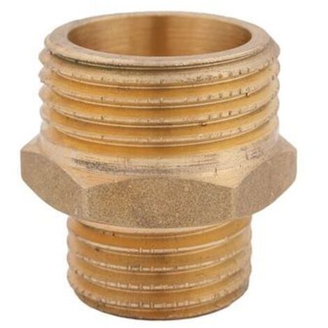 JS RÉDUCTEUR NIPPEL AGxAG PLAT-ETANCHE, 1"x1 1/4", LAITON