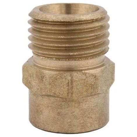 JS RÉDUCTEUR NIPPEL IGxAG PLAT ETANCHE, 1 1/4" x 1 1/2", LAITON