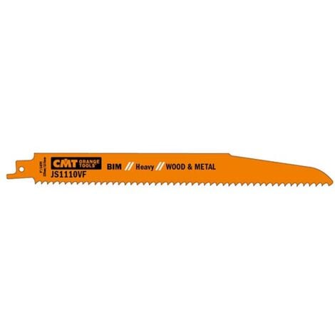 JS1110VF-20 20 LAMES DE SCIES SABRES EN BIMeTAL POUR BOIS/MeTAUX 225X3.2-5X5-8TPI (SS/MILLED