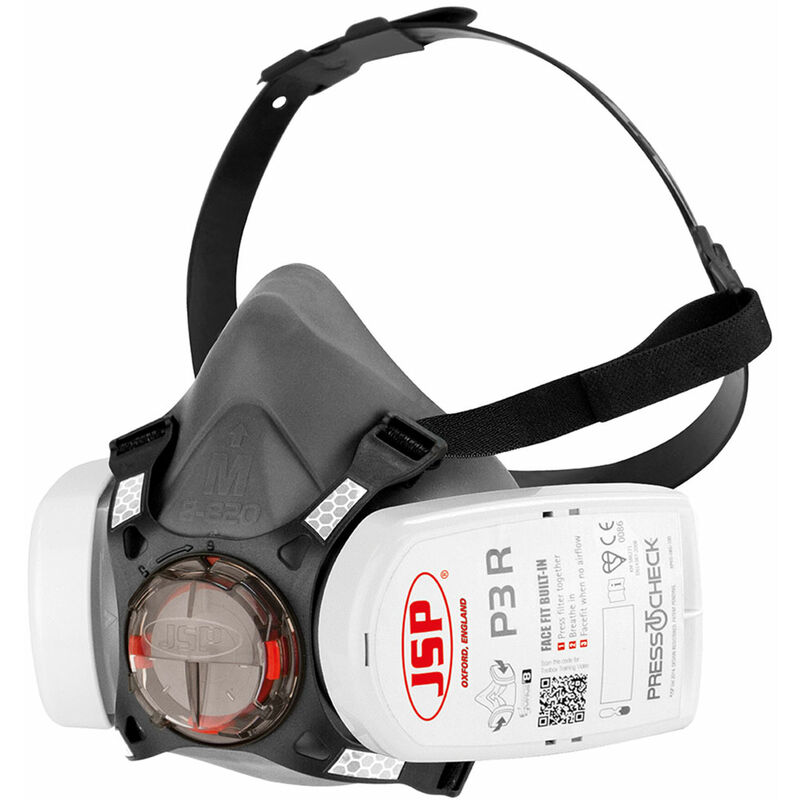 BHT0A3-0L5-N00 Force™ 8 Half Mask Respirator with Press To Check P3 Filters - JSP