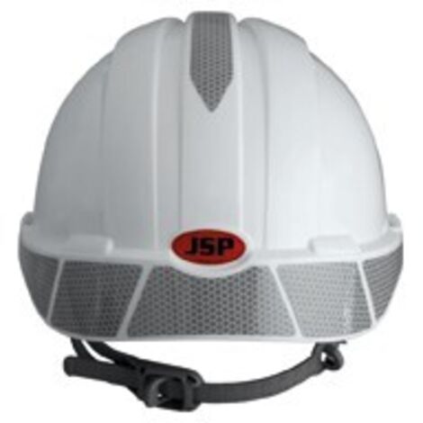 JSP – Lot de 10 stickers réflectifs CR2 pour casques EVO3 – Haute visibilité – Norme EN 12899 classe R2 – Pose facile soi-même