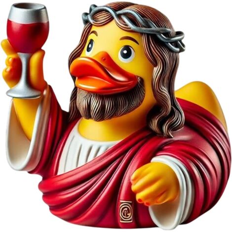 Jsus figurine de canard Statues de canard Jsus en rsine de