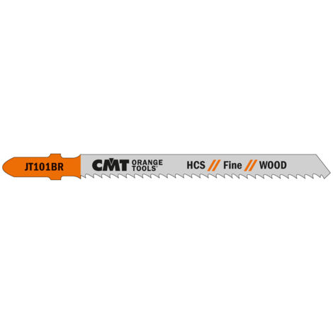 JT101BR-25 25 LAMES POUR SCIE SAUTEUSE EN HCS POUR BOIS DROITE ET FIN 100X2,5X10TPI