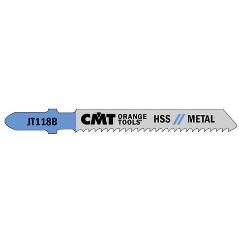 JT118B-5 5 LAMES POUR SCIE SAUTEUSE EN HSS POUR BOIS DROITE ET FIN 76X2X12TPI