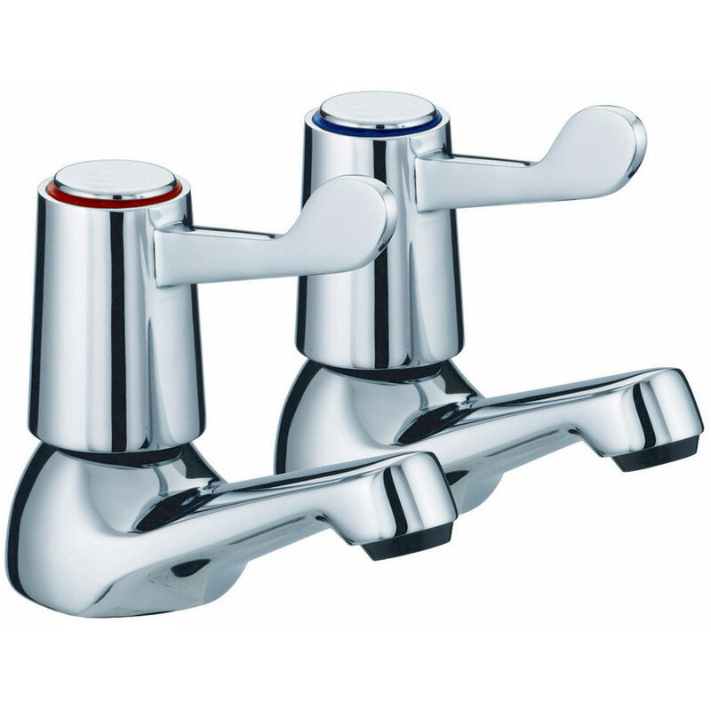 JTP Astra Lever Bath Taps, Pair, Chrome