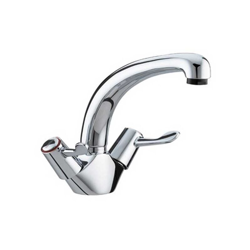 JTP Astra Mono Kitchen Sink Mixer Tap, Dual Handle, Lever Handle, Chrome