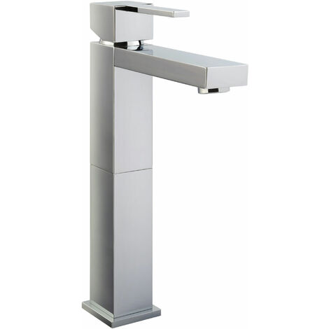 JTP Athena Lever Tall Basin Mixer Tap without Pop Up Waste - Chrome