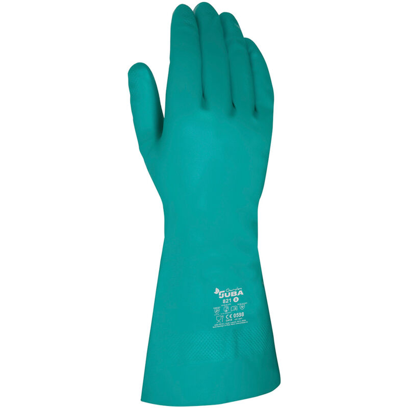 

Guante nitrilo flocado H821 T-10 XL Verde - Juba
