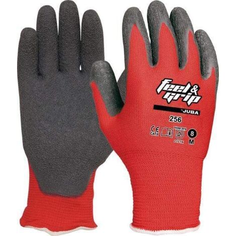 JUBA GUANTES H256 LATEX ROJO  9L